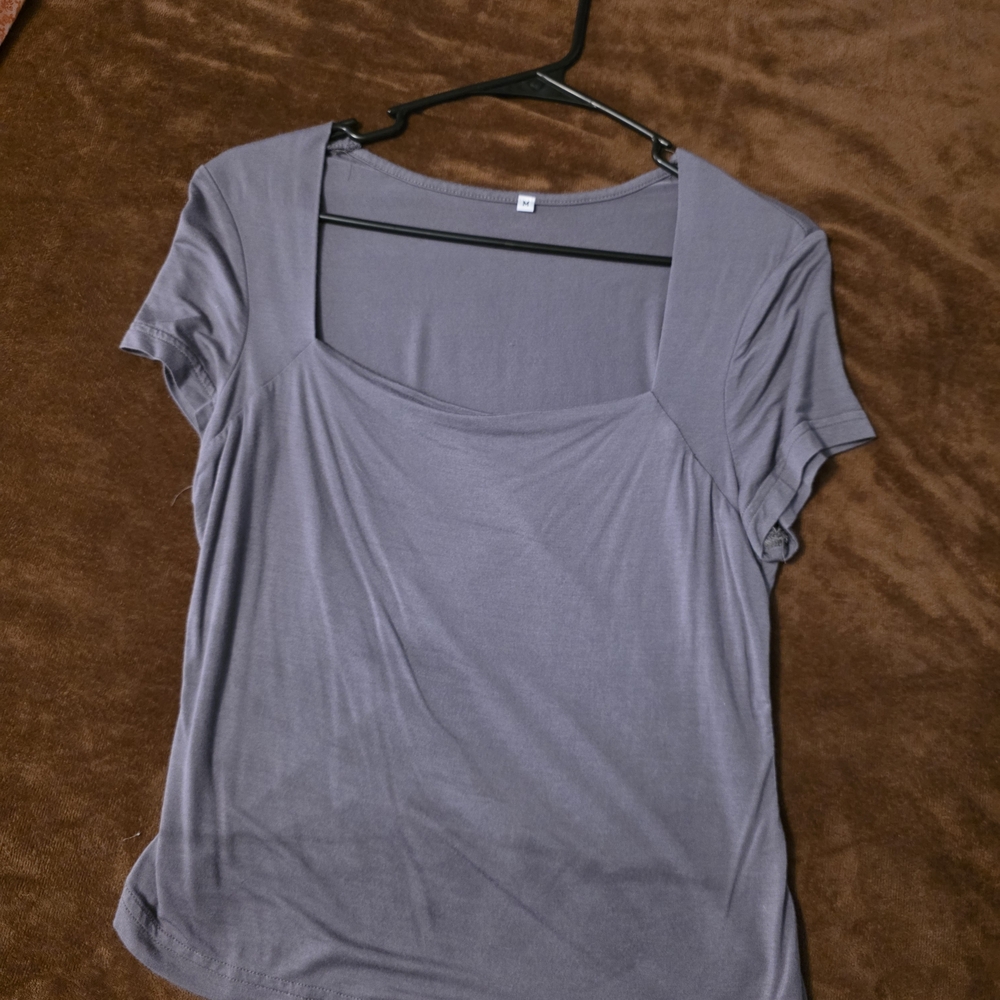 Elegant Gray Women's Top